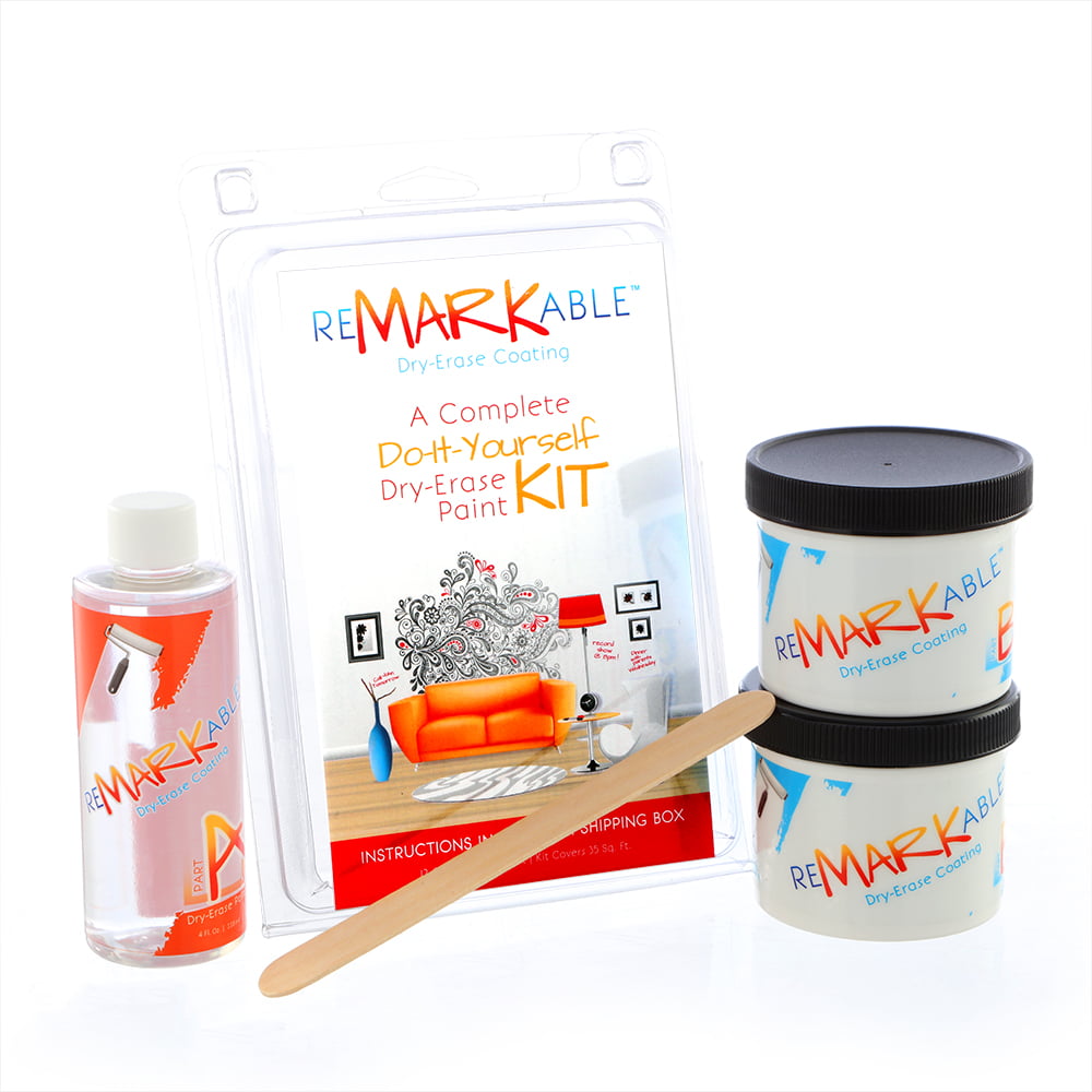 Whiteboard Paint - 200 Square Foot Kit from ReMARKable Coatings